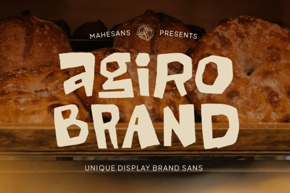 Agiro Brand Font for Creative Publishing