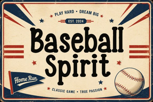 Baseball Spirit Font