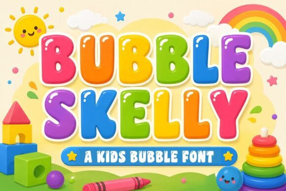 Bubble Skelly Font for Creative Projects