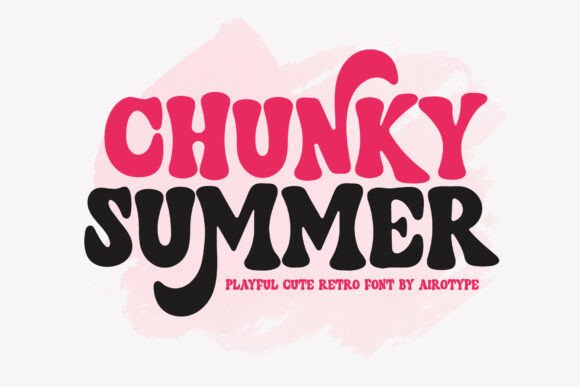 Chunky Summer Font for Business Branding