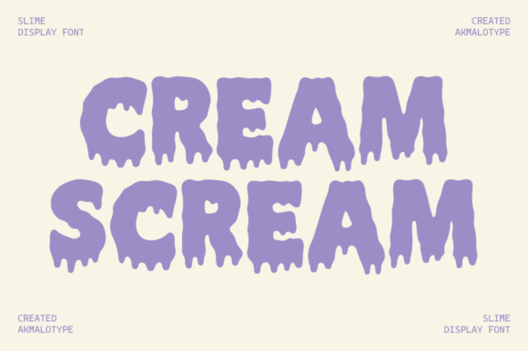Cream Scream Font: A Bold Halloween Design Choice