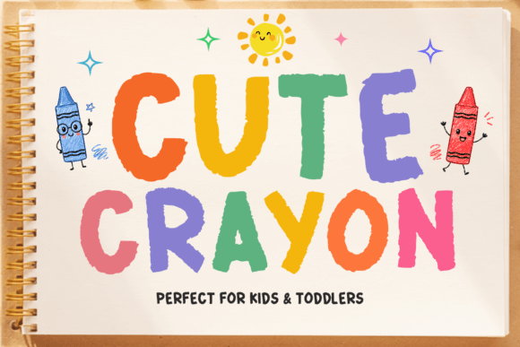 Cute Crayon Font for Creative Brands