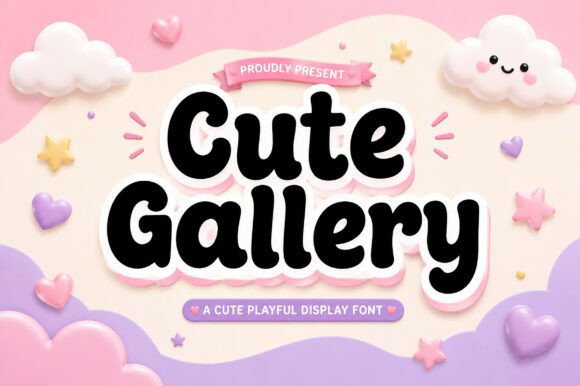 Cute Gallery Font for Creative Design
