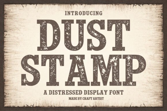 Dust Stamp Font for Bold Branding