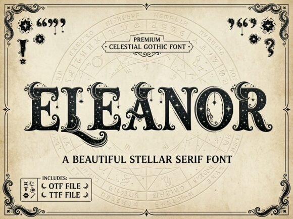 Eleanor: A Celestial Display Font