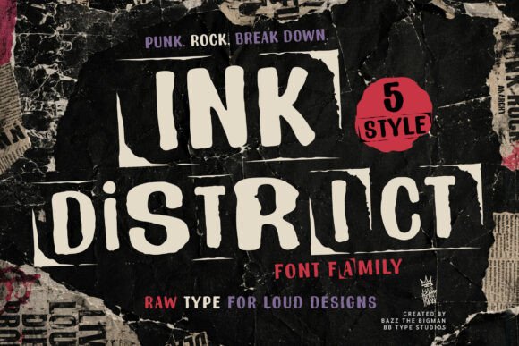 Ink District Font for Bold Design