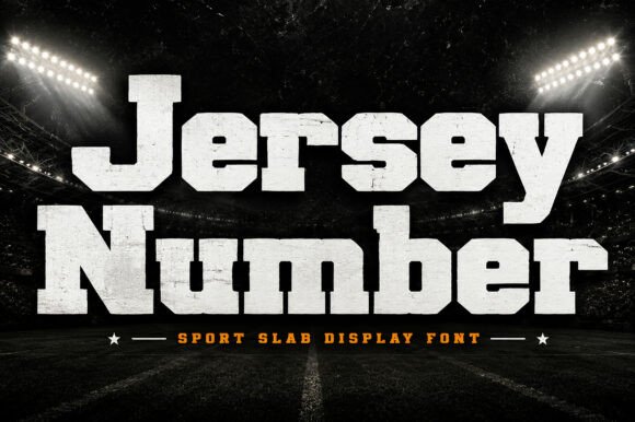 Jersey Number Font for Bold Branding
