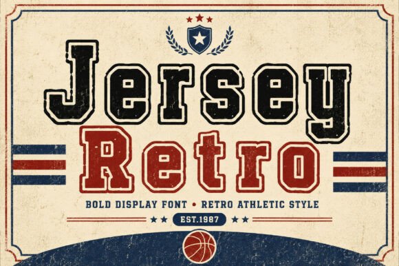 Jersey Retro Font for Vintage Branding