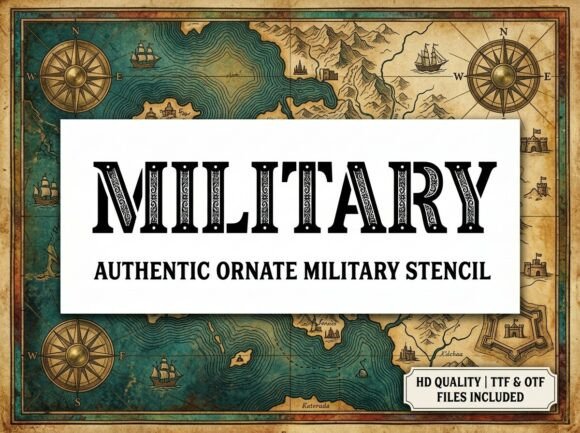 Military Font for Bold Web Design