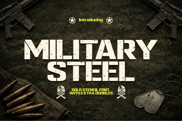 Military Steel Font for Bold Branding