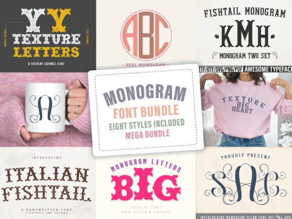 Monogram Bundle: A Font for Business Brilliance