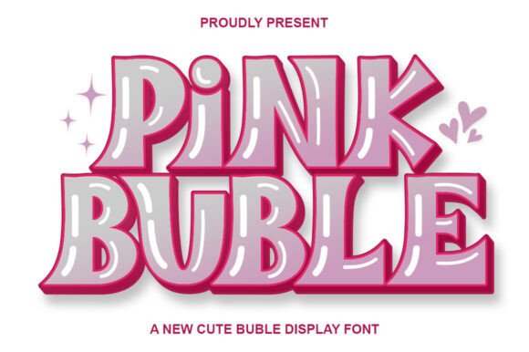 Pink Buble Font for Creative Projects