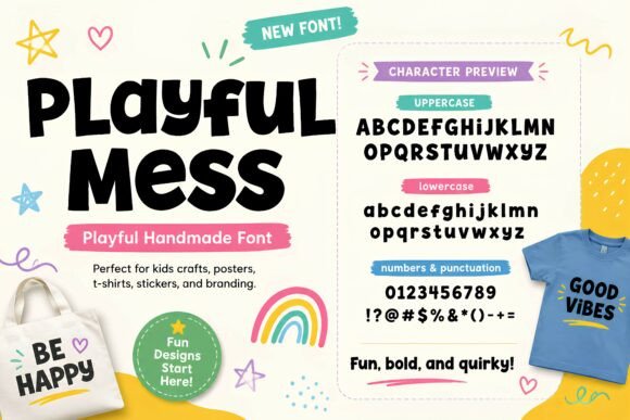 Playful Mess Font for Creative Projects