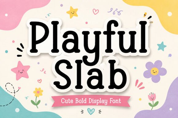 Playful Slab Font for Web Design