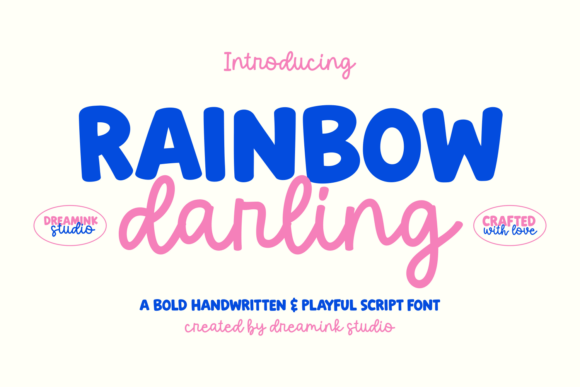 Rainbow Darling Duo Font