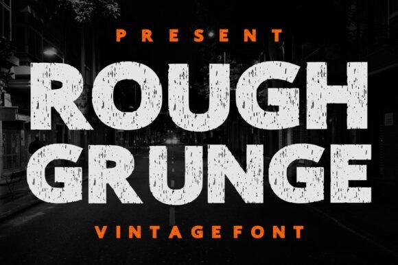 Rough Grunge Font for Web Design