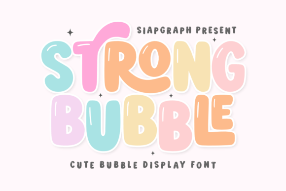 Strong Bubble Font for Creative Makers