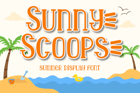 Sunny Scoops Font for Bold Web Design