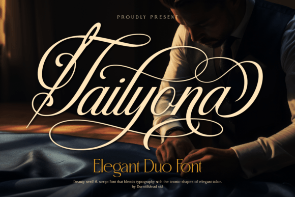 Tailyona: A Luxurious Display Font