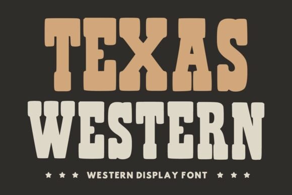 Texas Western Font for Creative Projects