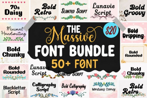 The Massive Mega Bundle Font